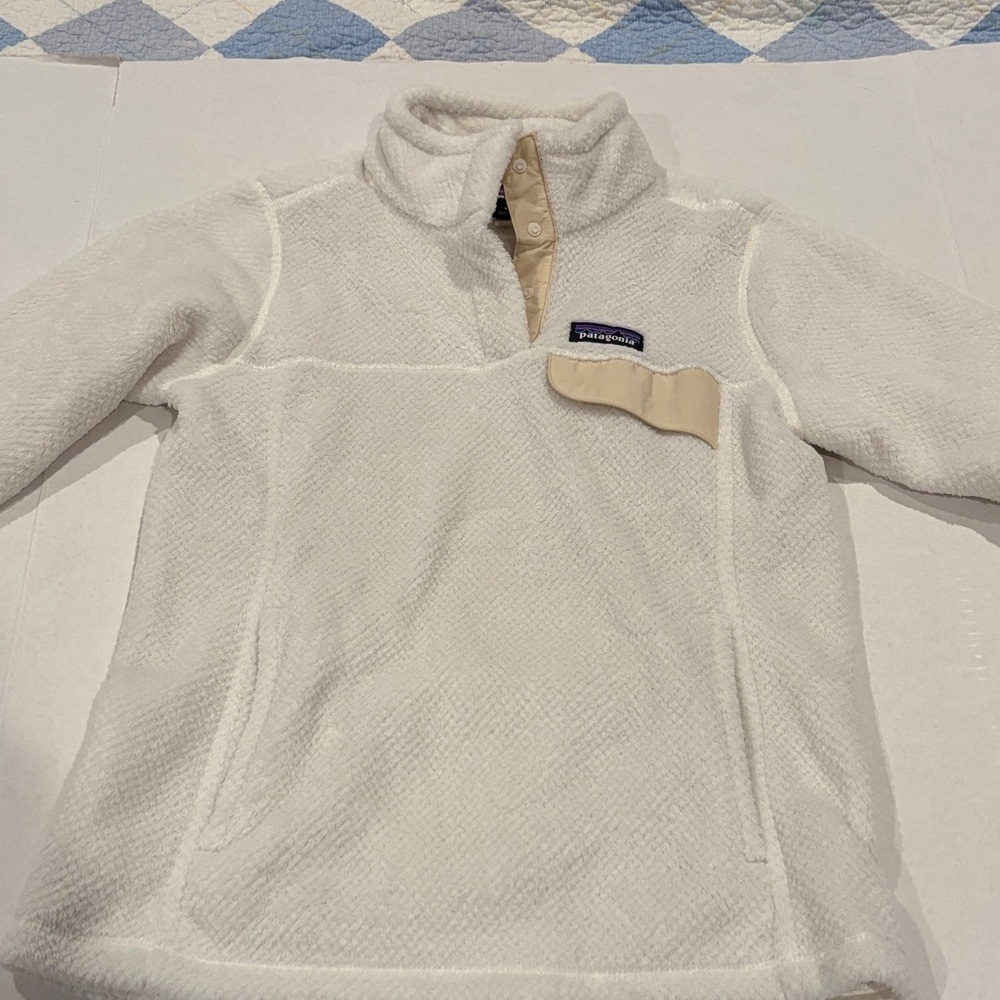 Patagonia White Fleece Pullover